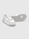Біло-сірі кросівки на шнурівці | 6741688 | фото 5