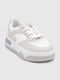Біло-сірі кросівки на шнурівці | 6741688 | фото 6