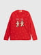 Червона піжама з аплікацією: джемпер і штани | 6742060 | фото 2