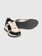 Чорно-бежеві кросівки на шнурівці | 6742433 | фото 6