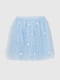 Фатинова блакитна спідниця з принтом | 6742770 | фото 7
