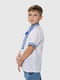 Сорочка-вишиванка біла з орнаментованою синьою вишивкою “Козачок Філіп” | 6743303 | фото 2