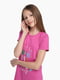 Рожева нічна сорочка з принтом | 6743348 | фото 2
