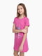Рожева нічна сорочка з принтом | 6743348 | фото 3