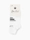 Шкарпетки (20-22 см) білі з принтом | 6743409 | фото 2