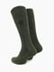 Високі шкарпетки (25-27) оливкового кольору з принтом “Герб” | 6743828 | фото 2