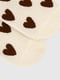 Шкарпетки молочного кольору з сердечками | 6744373 | фото 6