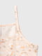 Комплект персикового кольору з принтом: майка та труси | 6745004 | фото 2