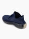 Темно-сині текстильні кросівки на шнурівцці | 6745292 | фото 4