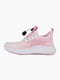 Біло-рожеві текстильні кросівки на шнурівці | 6745323 | фото 3