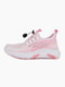 Біло-рожеві текстильні кросівки на шнурівці | 6745323 | фото 2