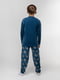 Піжама синя: джемпер та штани | 6745639 | фото 2