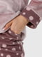 Піжама пудрового кольору з принтом: джемпер та штани | 6745730 | фото 7