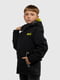 Чорна куртка з абстрактним принтом з яскравими застібками-блискавками | 6746263 | фото 3