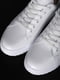 Білі шкіряні кеди на шнурівці | 6747123 | фото 6