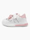 Біло-рожеві кросівки з екошкіри | 6747640 | фото 2