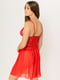 Комплект червоний: нічна сорочка жіноча та труси | 6738936 | фото 3