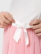 Сукня молочно-рожева з написом | 6739406 | фото 4