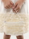 Сукня бальна молочного кольору з рюшами | 6740105 | фото 3