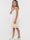 Сукня бальна молочного кольору з рюшами | 6740105 | фото 4