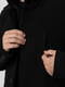 Однобортне чорне пальто | 6741941 | фото 4