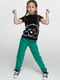 Зелені спортивні штани | 6742027 | фото 5