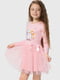 Сукня рожева з принтом | 6743076 | фото 2