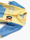 Комплект: чоловічок жовто-синій з принтом та шапочка | 6743318 | фото 3
