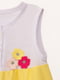 Сукня різнокольорова з квітковими аплікаціями | 6744126 | фото 3