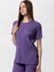 Піжама фіолетова в рубчик: футболка та бриджі | 6744677 | фото 7