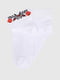 Шкарпетки білі з квітковим візерунком | 6745147 | фото 4