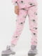 Тепла рожева піжама з принтом: джемпер та штани | 6745582 | фото 3