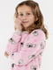 Тепла рожева піжама з принтом: джемпер та штани | 6745582 | фото 4