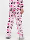 Тепла рожева піжама в принт-собачки: джемпер та штани | 6746223 | фото 6