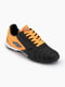 Кросівки спортивні чорного кольору з помаранчевими вставками | 6746779 | фото 3
