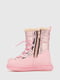 Рожеві дутики на шнурівці з логотипом бренду | 6740887 | фото 4