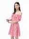 Сукня рожева з візерунком | 6744042 | фото 3