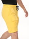 Шорти жовтого кольору з логотипом бренду | 6744287 | фото 3