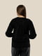 Однотонна чорна блуза із зав’язкою на горловині | 6745108 | фото 4