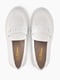 Перфоровані білі туфлі-лофери | 6745111 | фото 7