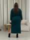 Зелена сукня-футляр в рубчик довжини міді | 6737732 | фото 9