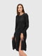 Чорна сукня А-силуету з розрізом | 6738246 | фото 3