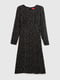 Чорна сукня А-силуету з розрізом | 6738246 | фото 7
