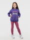 Фіолетова бавовняна худі з принтом | 6740201 | фото 5
