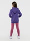 Фіолетова бавовняна худі з принтом | 6740201 | фото 6