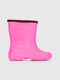 Рожеві гумові чобітки з рельєфною підошвою | 6740362 | фото 4