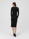 Чорна сукня-футляр з V-подібним вирізом | 6740959 | фото 3