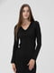 Чорна сукня-футляр з V-подібним вирізом | 6740959 | фото 6