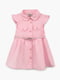 Рожева сукня з комірцем сорочкового типу | 6742093