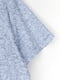 Блакитна класична сорочка з візерунком | 6742115 | фото 7